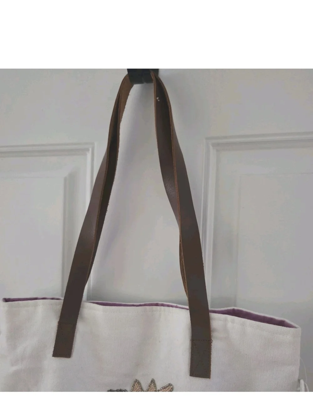 Cracker Barrel Jeweled Unicorn Horse Canvas Bag Leather Strap Snap New NWT